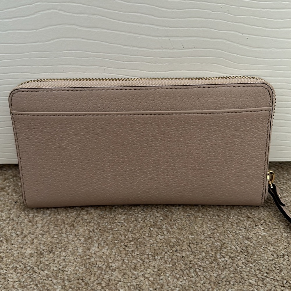 Large mauve/beige Kate Spade wallet - Picture 2 of 6